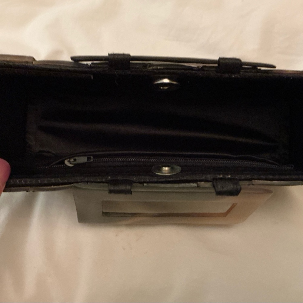 Tortoiseshell Square Block Small Handbag - image 2